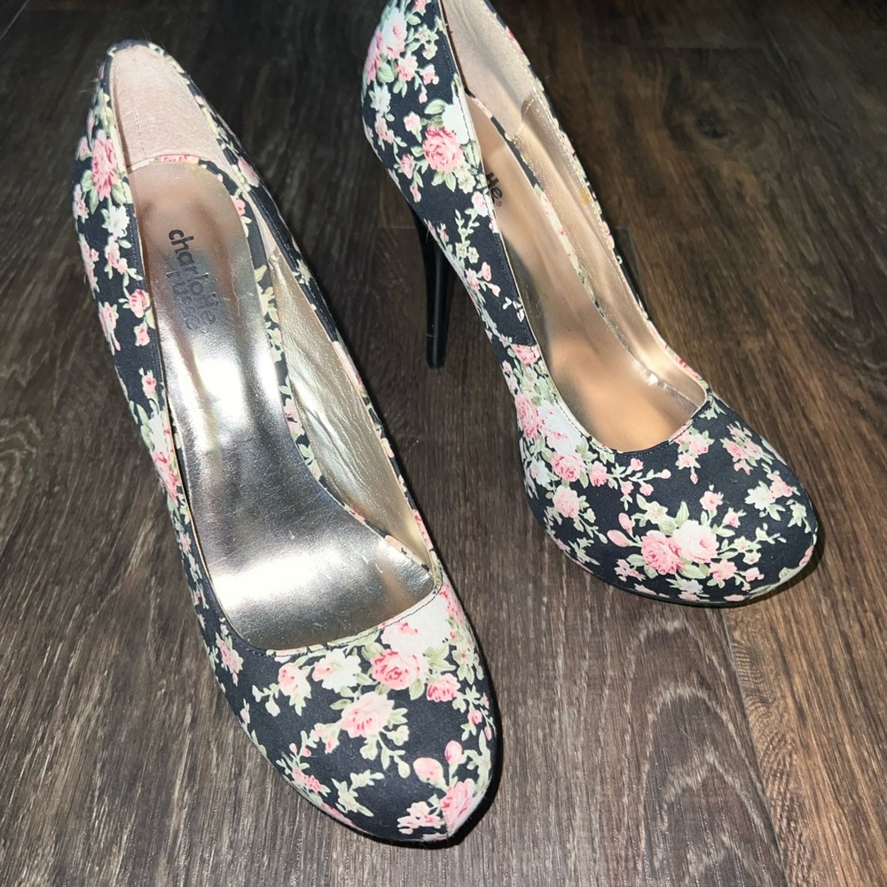 Floral heels